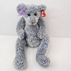 Ty 2000 Razzmatazz The Bear Plush Blue Multicolor Stuffed Animal Toy TyLux
